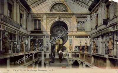 Carte postale ancienne Le Passage Pommeray — Nantes (Loire-Atlantique)