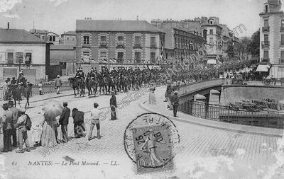 Carte postale ancienne Le Pont Morand — Nantes (Loire-Atlantique)