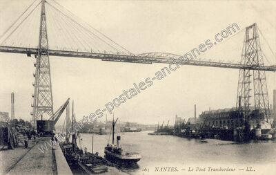 Carte postale ancienne Le Pont Transbordeur — Nantes (Loire-Atlantique)