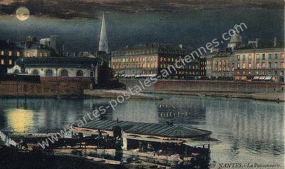 Carte postale ancienne La Poissonnerie — Nantes (Loire-Atlantique)