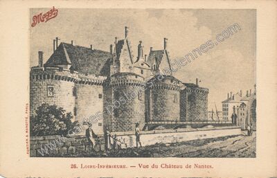 Carte postale ancienne Vue du Château de Nantes — Nantes (Loire-Atlantique)