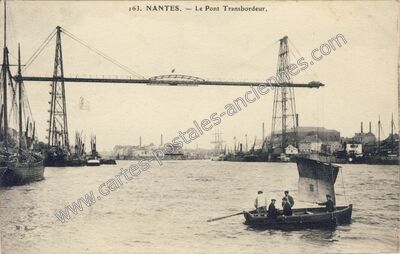 Carte postale ancienne Le Pont Transbordeur — Nantes (Loire-Atlantique)
