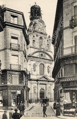 Carte postale ancienne Eglise Sainte-Croix — Nantes (Loire-Atlantique)