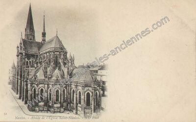 Carte postale ancienne Abside de l'Eglise Saint-Nicolas — Nantes (Loire-Atlantique)