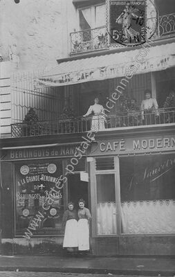 Carte postale ancienne Café Sauvetre — Nantes (Loire-Atlantique)