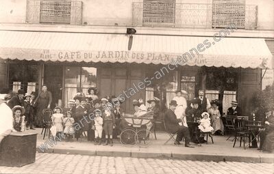 Carte postale ancienne Café du Jardin des Plantes — Nantes (Loire-Atlantique)