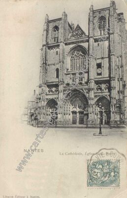 Carte postale ancienne La Cathédrale, Église Saint-Pierre — Nantes (Loire-Atlantique)
