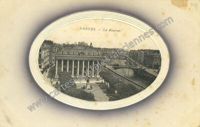 Carte postale ancienne La Bourse — Nantes (Loire-Atlantique)