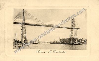 Carte postale ancienne Le Transbordeur — Nantes (Loire-Atlantique)