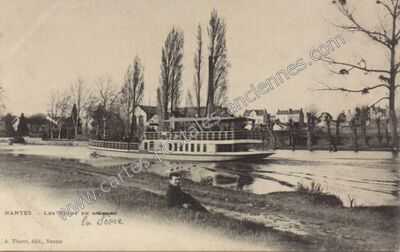 Carte postale ancienne Les bords de l'Erdre — Nantes (Loire-Atlantique)