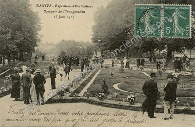 Carte postale ancienne Exposition d'Horticulture - Souvenir de l'Inauguration — Nantes (Loire-Atlantique)
