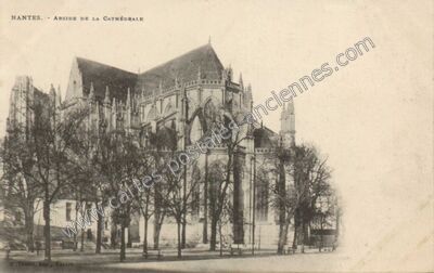 Carte postale ancienne Abside de la Cathédrale — Nantes (Loire-Atlantique)