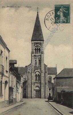 Carte postale ancienne L'Église — Nozay (Loire-Atlantique)