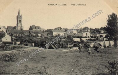 Carte postale ancienne Vue Générale — Oudon (Loire-Atlantique)