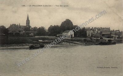 Carte postale ancienne Vue des quais — Le Pellerin (Loire-Atlantique)
