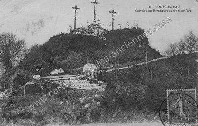 Carte postale ancienne Calvaire du Bienheureux de Montfort — Pontchâteau (Loire-Atlantique)