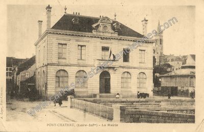 Carte postale ancienne La Mairie — Pontchâteau (Loire-Atlantique)