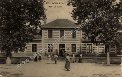 Carte postale ancienne La Gare — Pontchâteau (Loire-Atlantique)