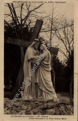 Carte postale ancienne Pèlerinage du Calvaire — Pontchâteau (Loire-Atlantique)