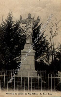 Carte postale ancienne Pèlerinage du Calvaire - Le Sacré-Cœur — Pontchâteau (Loire-Atlantique)