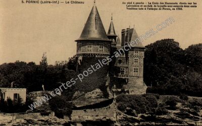 Carte postale ancienne Le Château — Pornic (Loire-Atlantique)