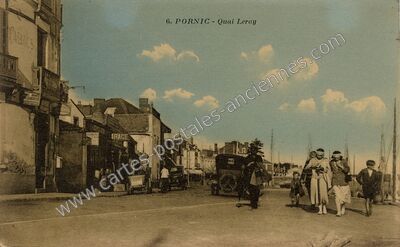 Carte postale ancienne Quai Leray — Pornic (Loire-Atlantique)