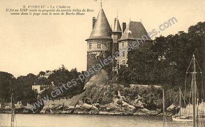 Carte postale ancienne Le Château — Pornic (Loire-Atlantique)