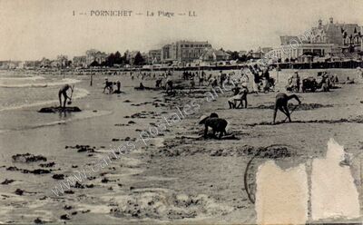 Carte postale ancienne La Plage — Pornichet (Loire-Atlantique)