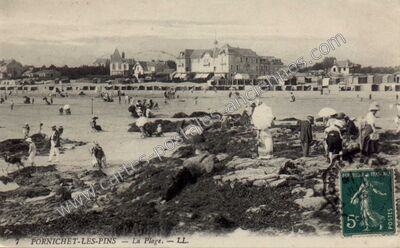 Carte postale ancienne La Plage — Pornichet (Loire-Atlantique)