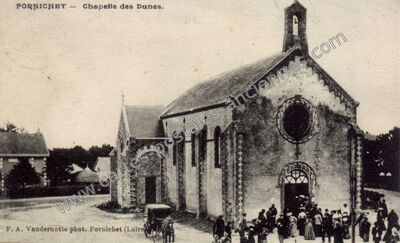 Carte postale ancienne Chapelle des Dunes — Pornichet (Loire-Atlantique)