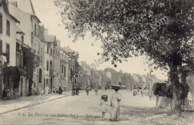 Carte postale ancienne Les quais — Le Pouliguen (Loire-Atlantique)