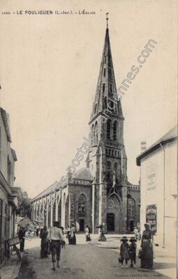Carte postale ancienne L'ÉGLISE — Le Pouliguen (Loire-Atlantique)