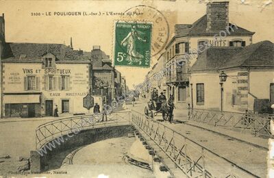 Carte postale ancienne L'Entrée du Pont — Le Pouliguen (Loire-Atlantique)