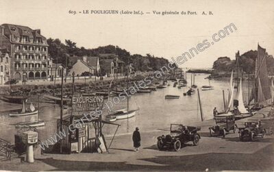 Carte postale ancienne Vue générale du Port — Le Pouliguen (Loire-Atlantique)