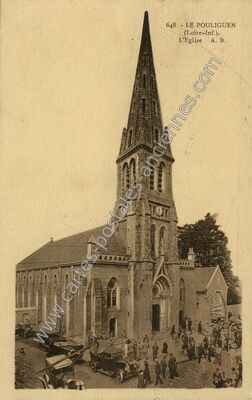 Carte postale ancienne L'Eglise — Le Pouliguen (Loire-Atlantique)