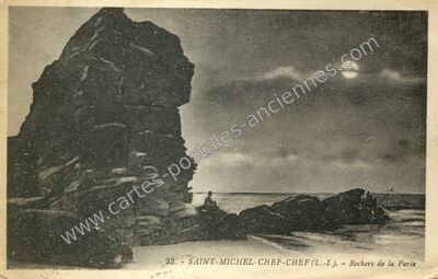 Carte postale ancienne Rochers de la Porte — Saint-Michel-Chef-Chef (Loire-Atlantique)