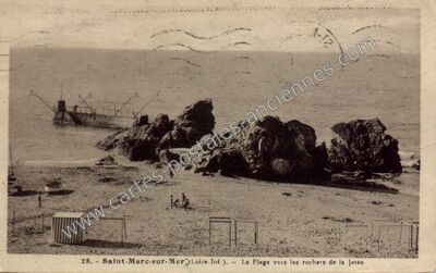 Carte postale ancienne St Marc sur Mer — Saint-Nazaire (Loire-Atlantique)