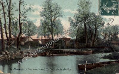Carte postale ancienne Un Coin de la Brière — Saint-Nazaire (Loire-Atlantique)