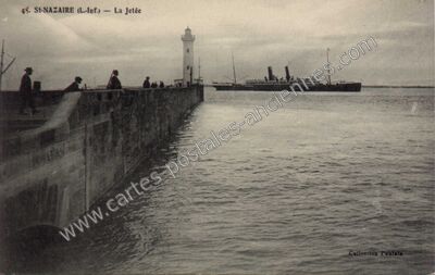 Carte postale ancienne La Jetée — Saint-Nazaire (Loire-Atlantique)