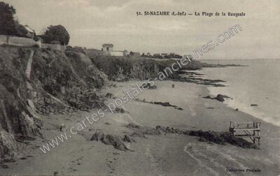Carte postale ancienne La Plage de la Rougeole — Saint-Nazaire (Loire-Atlantique)