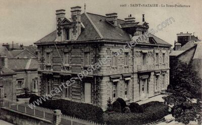 Carte postale ancienne La Sous-Préfecture — Saint-Nazaire (Loire-Atlantique)