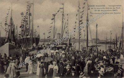 Carte postale ancienne Inauguration de la nouvelle Entrée du Port — Saint-Nazaire (Loire-Atlantique)
