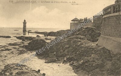 Carte postale ancienne La Pointe de Ville-Martin — Saint-Nazaire (Loire-Atlantique)