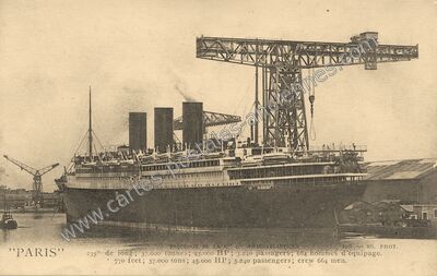 Carte postale ancienne Paquebot — Saint-Nazaire (Loire-Atlantique)