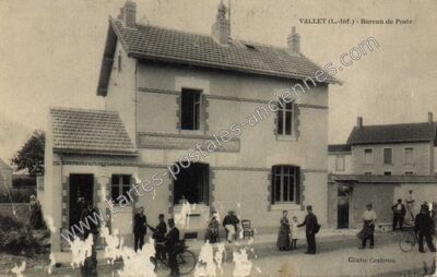 Carte postale ancienne Bureau de Poste — Vallet (Loire-Atlantique)