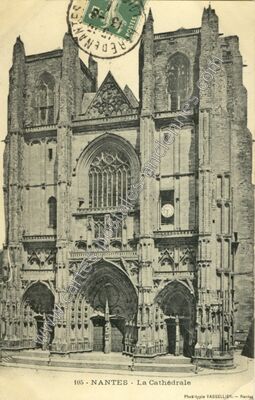 Carte postale ancienne La Cathédrale — Nantes (Loire-Atlantique)
