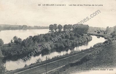 Carte postale ancienne Les Iles et les Prairies de la Loire — Le Cellier (Loire-Atlantique)