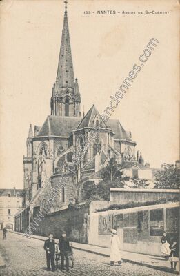 Carte postale ancienne Abside de St-Clément — Nantes (Loire-Atlantique)