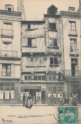 Carte postale ancienne Les Maisons anciennes — Nantes (Loire-Atlantique)