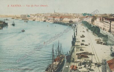 Carte postale ancienne Vue du Port (Ouest) — Nantes (Loire-Atlantique)